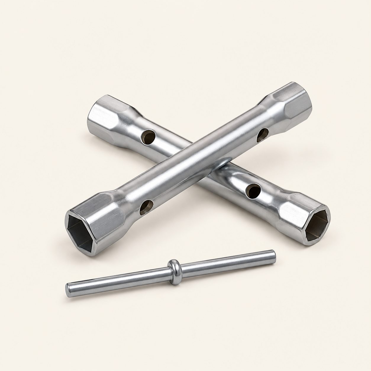 12 × 13 mm Double-Ended Tubular Wrenches — 2 Pack